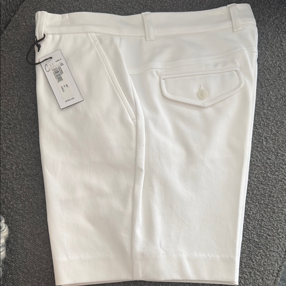NWT Mr Turk White Cyrus Shorts size 33